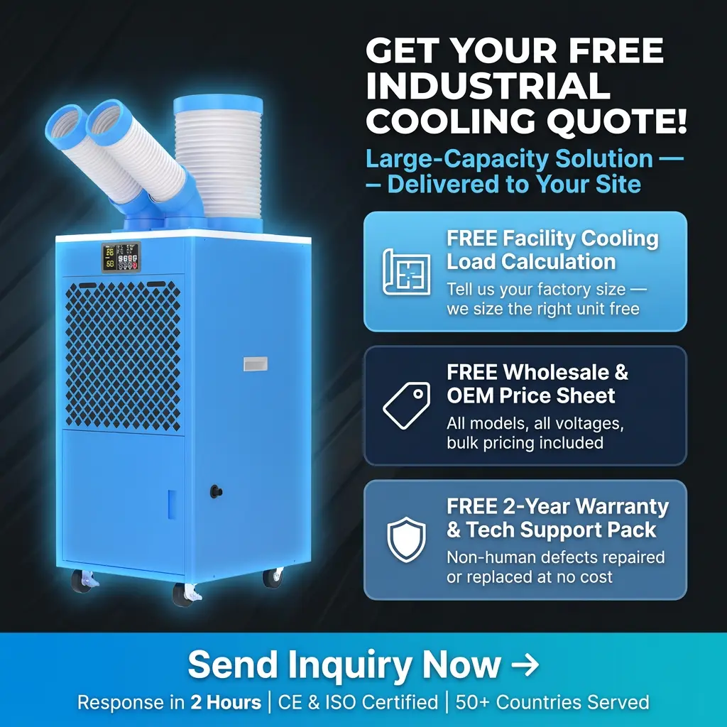 OEM/ODM Bærbar Industriell AC-enhet Trillehjul Warehouse Server Room Emergency Temporary Cooling Machine